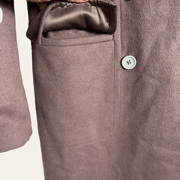 Badgley Mischka Women's Trinity Wool Blend Epaulette Double Breasted Coat Size S - Picture 7 of 12